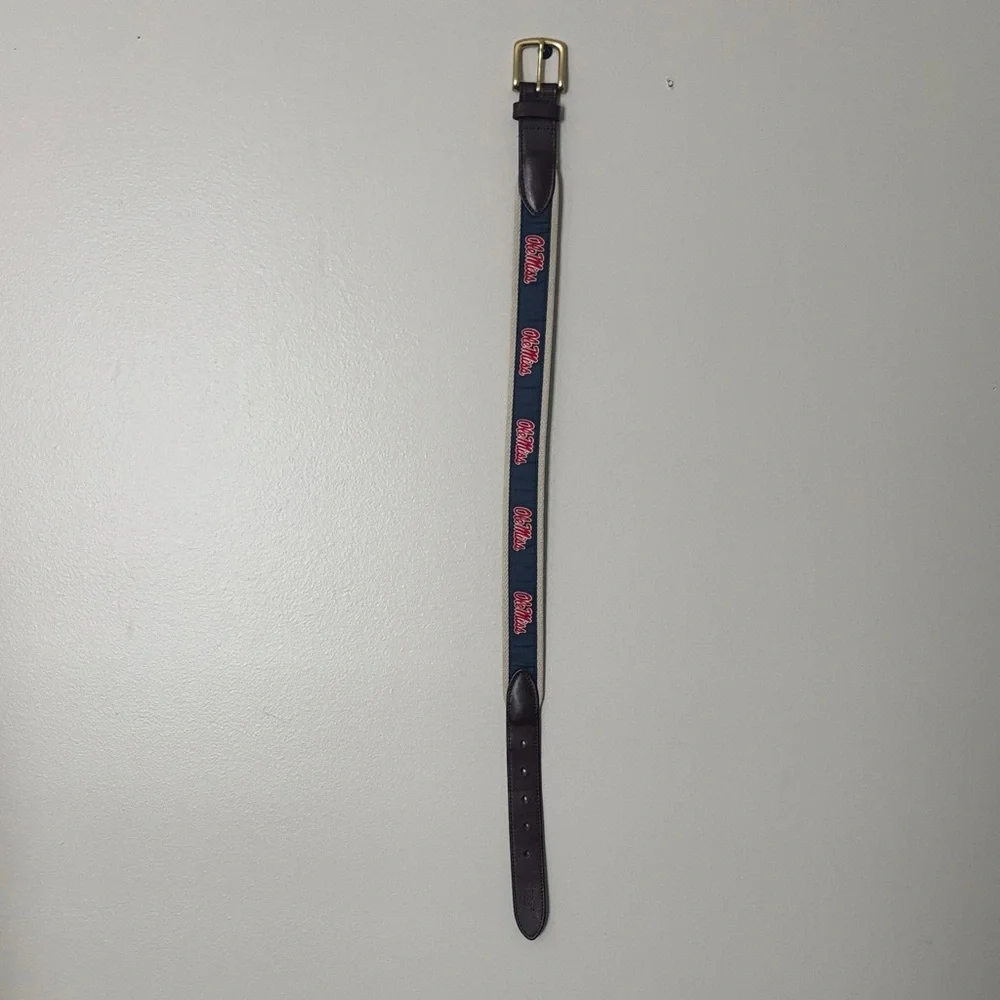 Vineyard Vines Kids Belt - Navy and Red